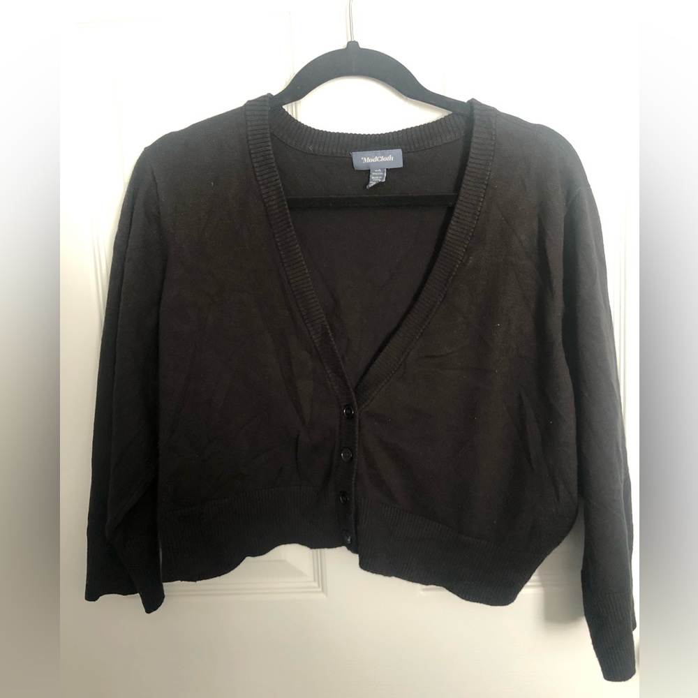 ModCloth cropped black cardigan Size 3x